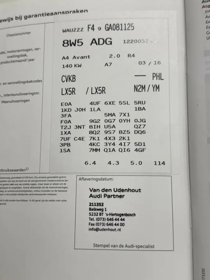 2.0 TFSI 190pk AUTOMAAT,ultra Pro Line,Gr.Navi,Clima,Cruise,Lmv,Pdc,