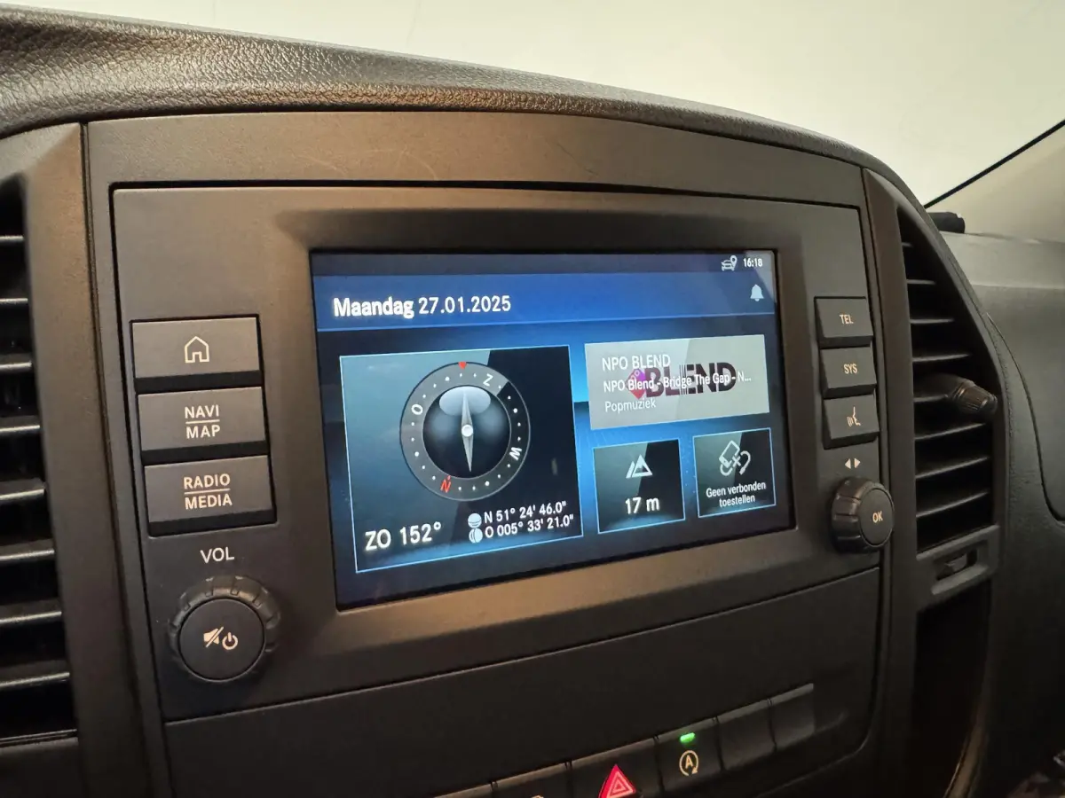 114 CDI Lang L2 Automaat Apple Carplay Airco Bluetooth Camera Trekhaak Lederen bekleding