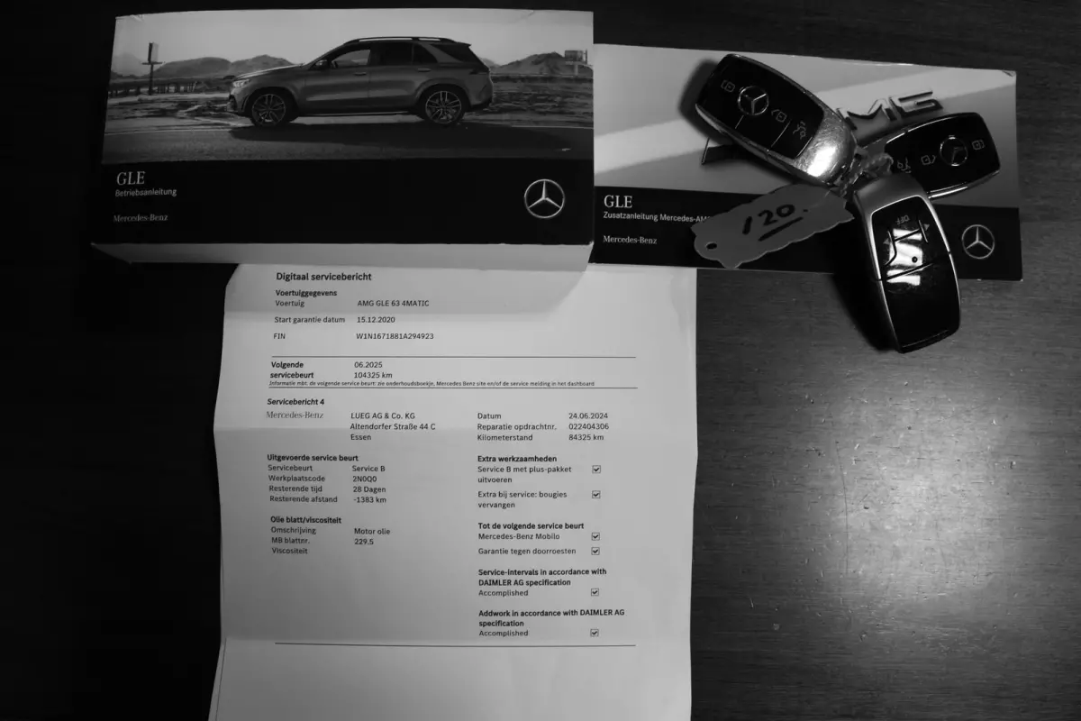 AMG 63 4MATIC+ TCT 9G*BTW*1ste Eig*Perfect MB Onderh.*Luchtvering ADS+/Sportuitlaat/Pano/Drivers Pack./EARS/DTR+Q/MBUX/3D Burmester/ACC/Elek. Trekhaak/Standkachel/HUD/Memorie/Multibeam LED/3