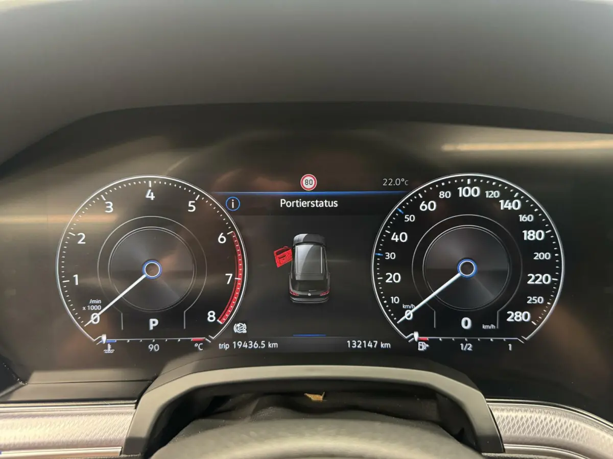 3.0 TSi DSG R-Line 4Motion Navigatie-Pano-Elektr.Trekhaak-Achterasbesturing-Adapt.Cr.Contr-Carplay-Clima-Camera-Stoel/Stuurverwarming-Luchtvering-Headup