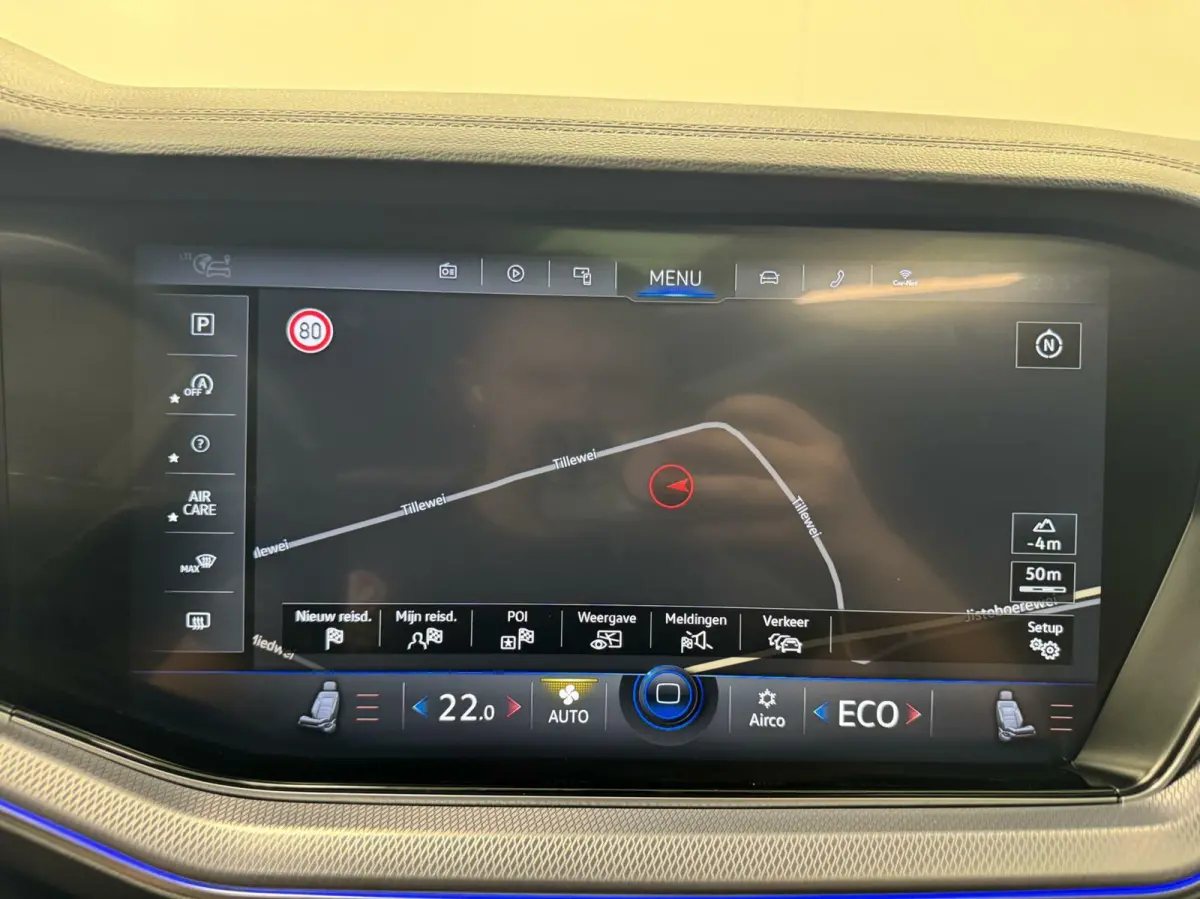 3.0 TSi DSG R-Line 4Motion Navigatie-Pano-Elektr.Trekhaak-Achterasbesturing-Adapt.Cr.Contr-Carplay-Clima-Camera-Stoel/Stuurverwarming-Luchtvering-Headup
