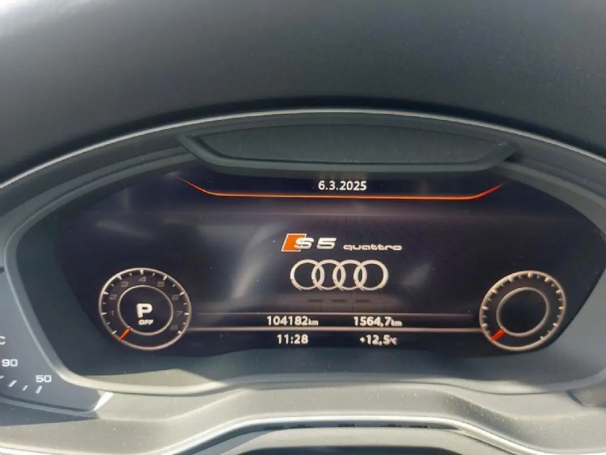 3.0 TFSI S5 quattro Virtueel ,B&O,Alarm kl.5, airco,cruise,navigatie,360 camera,stoelverwarming,parkcontrol,