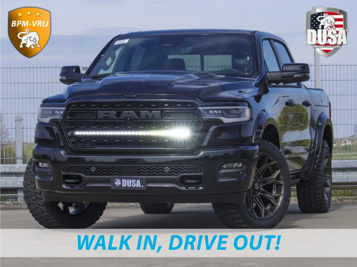 | 1500 | Limited | 3.0L Twin-Turbo I6 | High Output | BPM-VRIJ Passenger Display | 14,4 Touch Screen  | RAMBOX Getoonde accessoires zijn verkrijgbaar tegen meerprijs