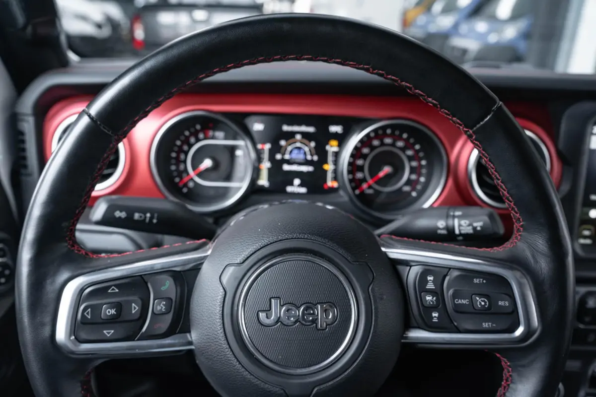 3.6 V6 285 pk Rubicon Grijs Kenteken 2-Zits Navi Leder Zwart, Adapt. Cruise, Targa Dak, Trekhaak, Uniek
