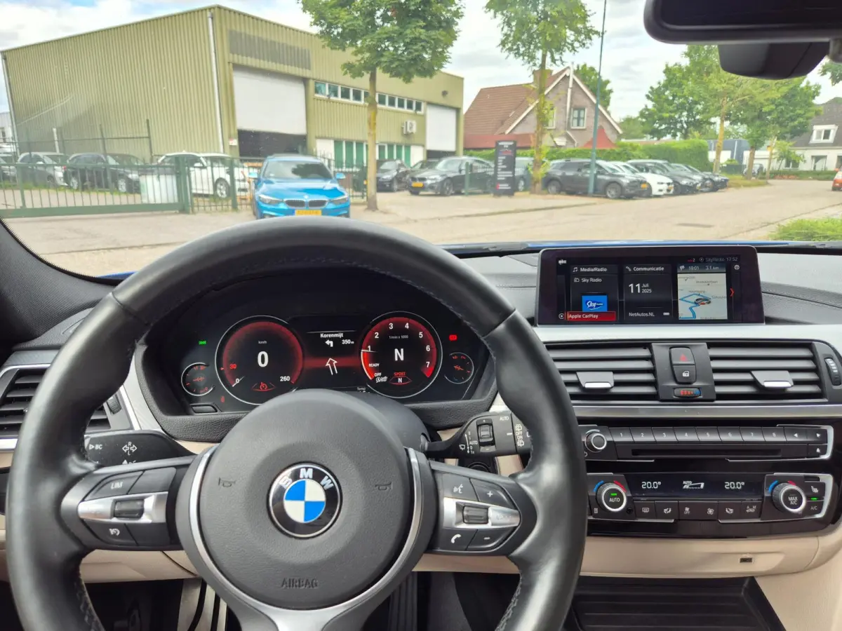 F31 M Sport blauw Harman Kardon Apple CarPlay Dig.teller 19inch breedset Su