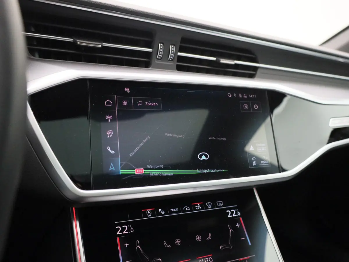 45 TFSI quattro 265 PK | S-line | Automaat | Navigatie | 360 Camera | Panoramadak | Vierwielbesturing | Adaptive Cruise Control | Trekhaak | Stoelverwarming | HD LED Matrix | Head-up display