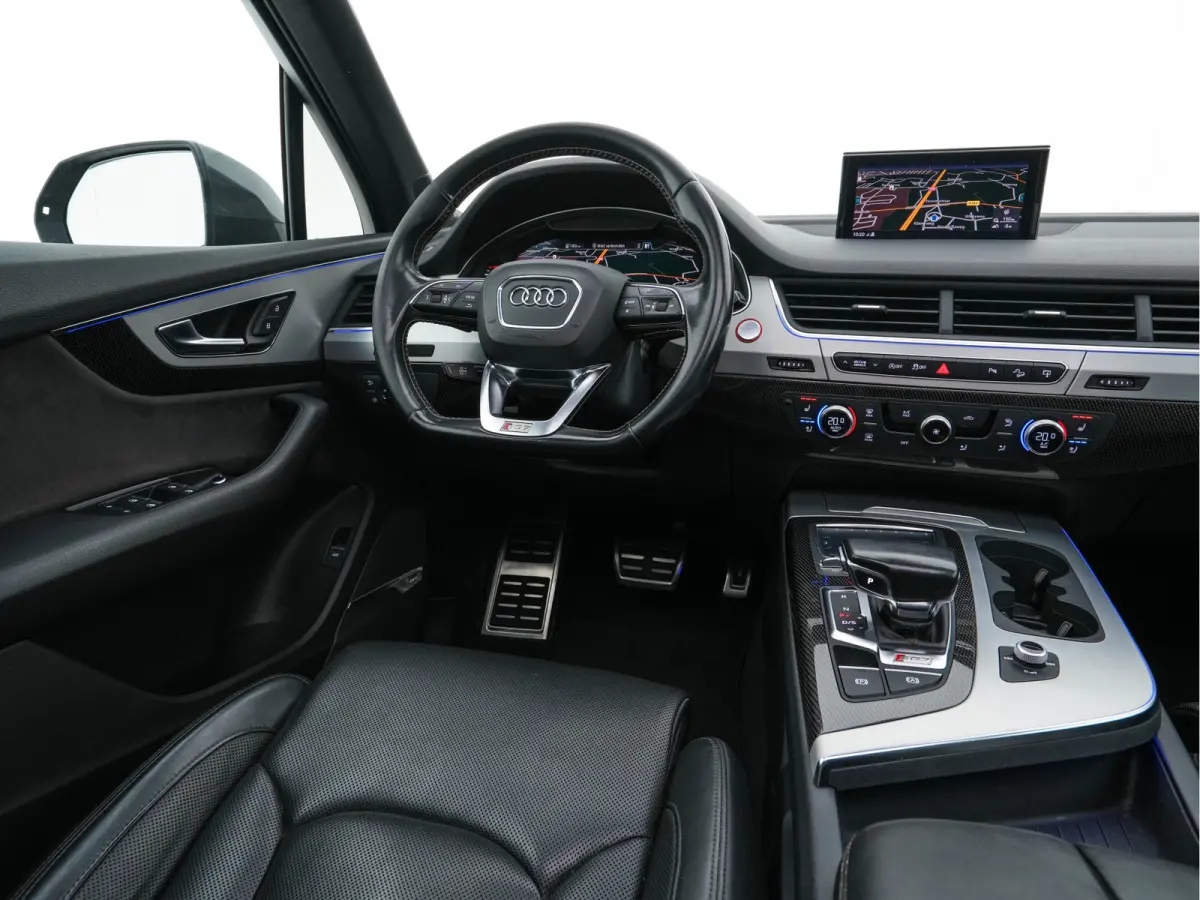 SQ7 4.0 TDI Quattro Pro Line + Aut. *PANO | LEATHER | FULL-LED | DIGI-COCKPIT | BOSE-SOUND | KEYLESS | CAMERA | NAVI-FULLMAP | HEATED/VENTILATED-COMFORTSEATS | SHIFT-PADDLES | CARBON-INLAY |