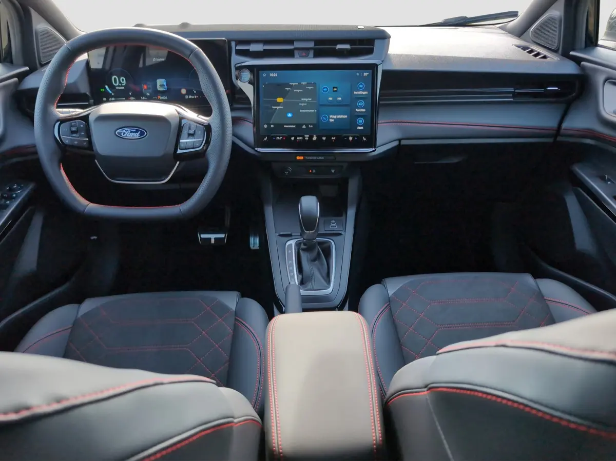 1.0 EcoBoost ST-Line X Automaat | 19" LMV | Achterspoiler | Half-lederen bekleding | Camera | Carplay draadloos | DEMO DEAL!