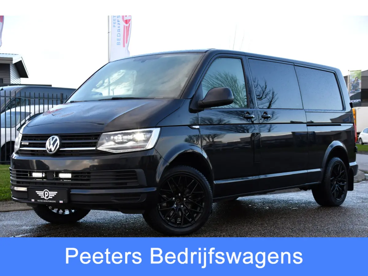 2.0 TDI L2H1 DC 4Motion Highline Black Edition Camera, Cruise, Automaat, Multimedia, 204Pk, 2 x schuifdeur, LED, Uniek!