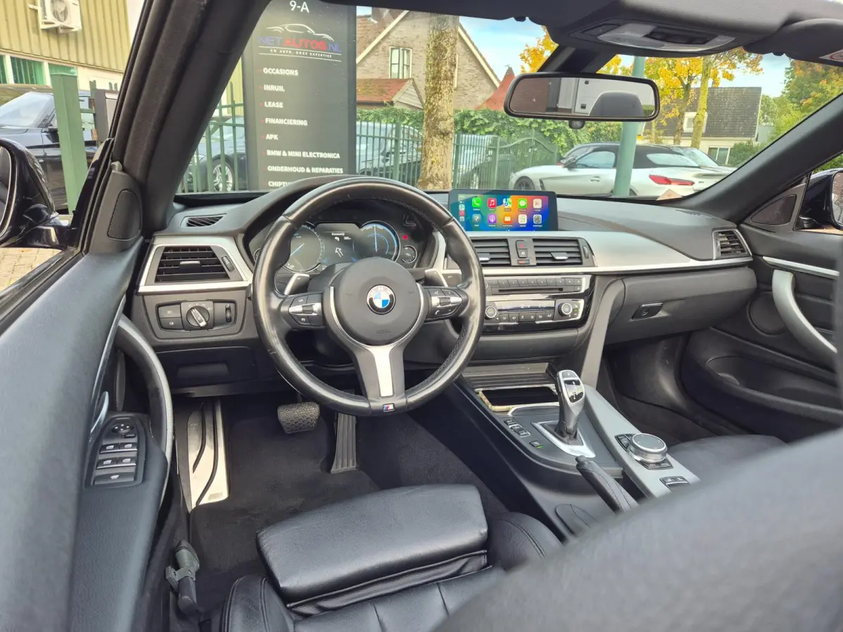 420i M Sport High Executive Cabrio Dig. Dash Apple CarPlay Elek.Stoelen Nbt Evo GR Navi Leder Zwart NAP