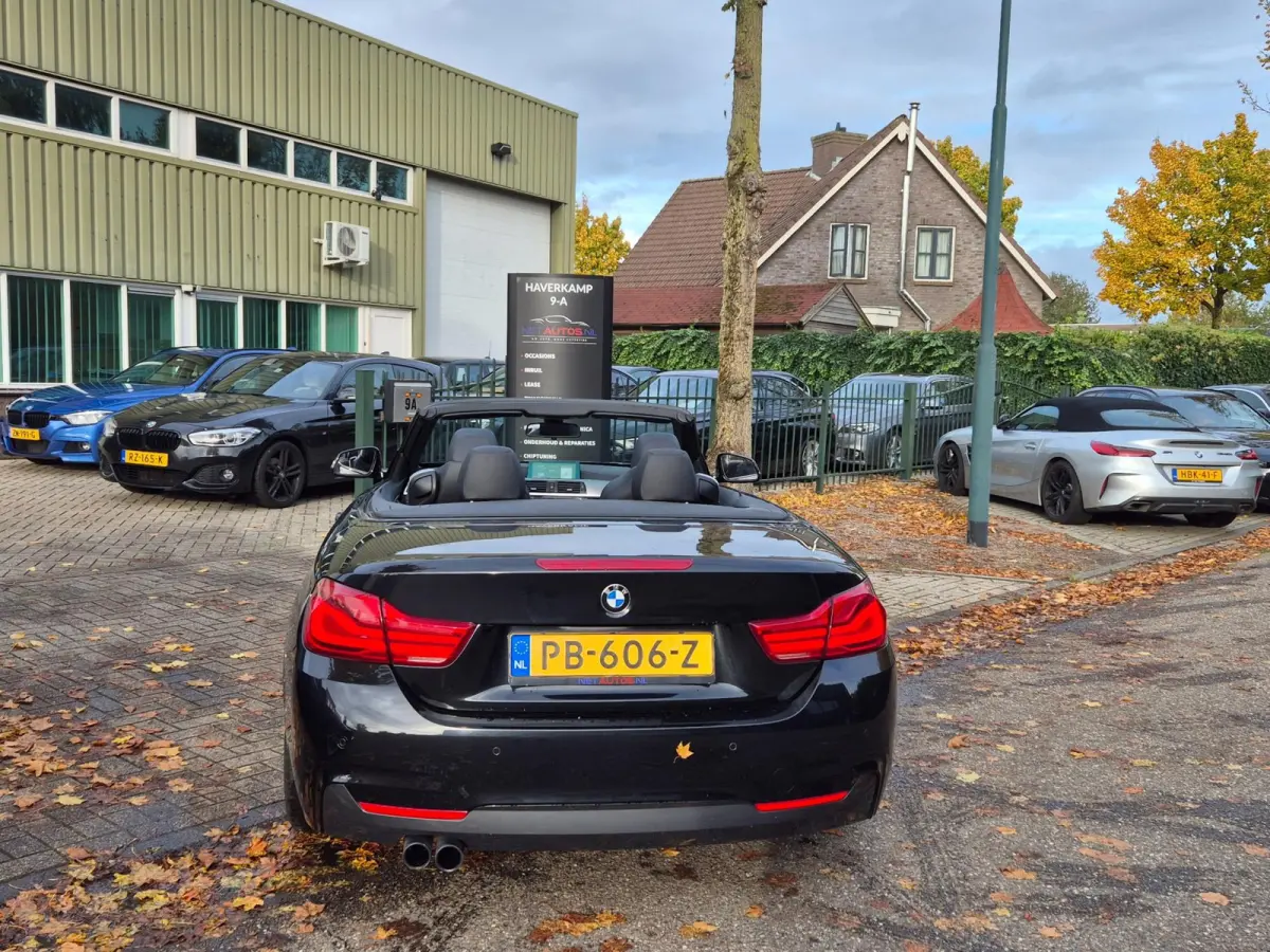 420i M Sport High Executive Cabrio Dig. Dash Apple CarPlay Elek.Stoelen Nbt Evo GR Navi Leder Zwart NAP