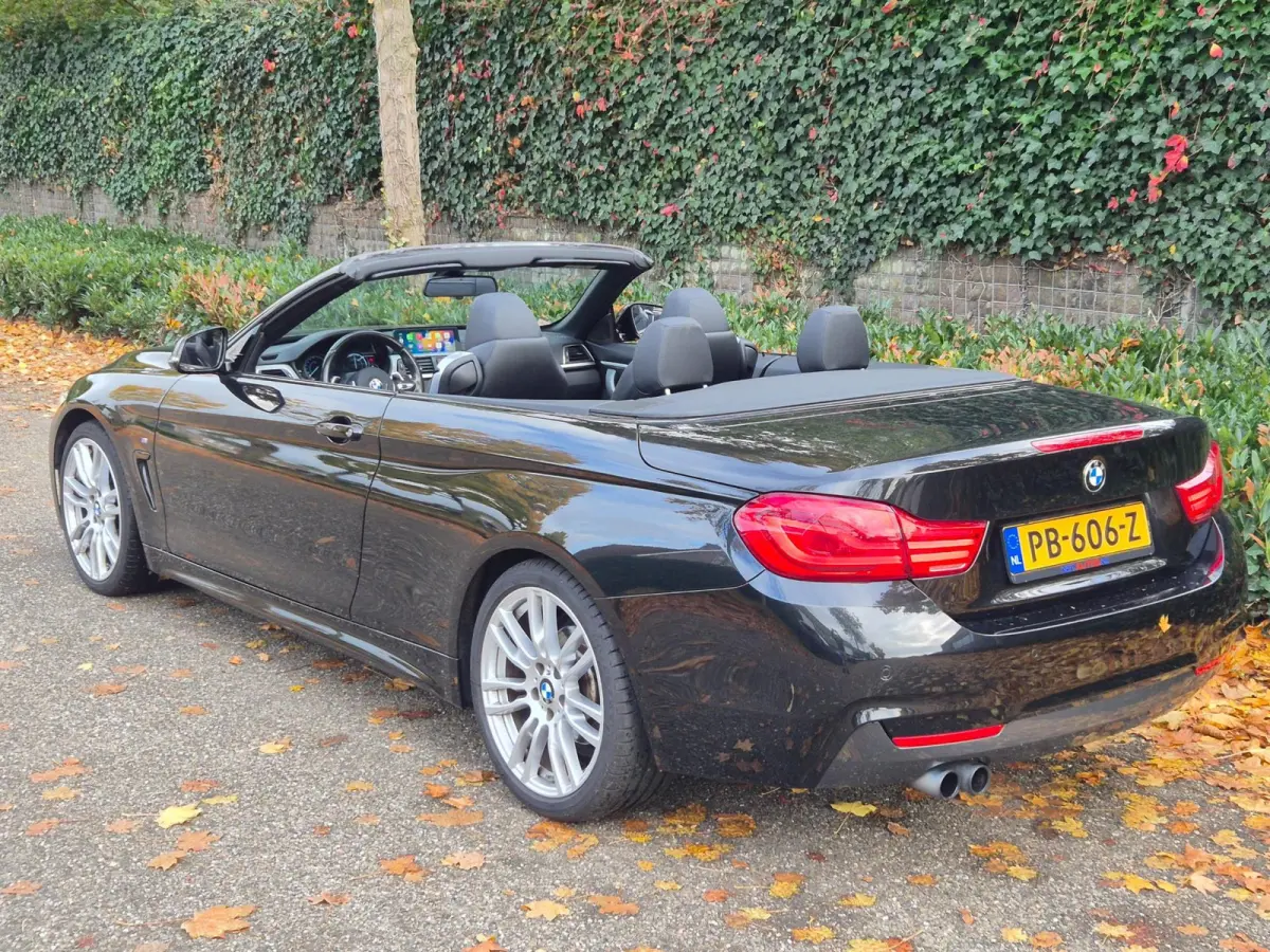 420i M Sport High Executive Cabrio Dig. Dash Apple CarPlay Elek.Stoelen Nbt Evo GR Navi Leder Zwart NAP