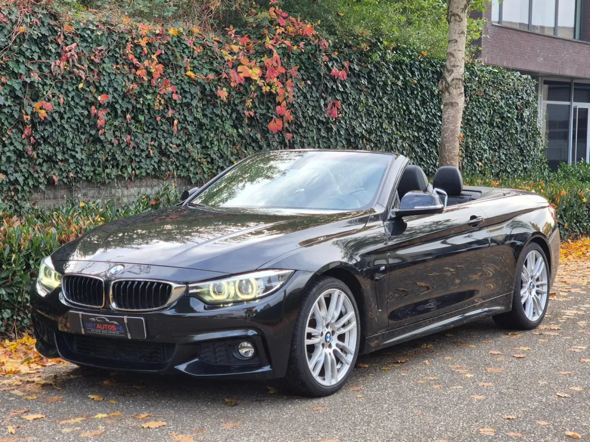 420i M Sport High Executive Cabrio Dig. Dash Apple CarPlay Elek.Stoelen Nbt Evo GR Navi Leder Zwart NAP