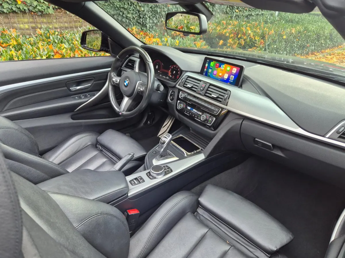420i M Sport High Executive Cabrio Dig. Dash Apple CarPlay Elek.Stoelen Nbt Evo GR Navi Leder Zwart NAP
