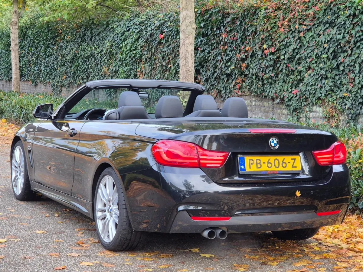 420i M Sport High Executive Cabrio Dig. Dash Apple CarPlay Elek.Stoelen Nbt Evo GR Navi Leder Zwart NAP