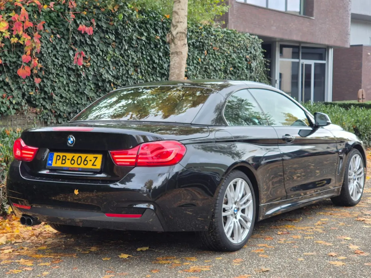 420i M Sport High Executive Cabrio Dig. Dash Apple CarPlay Elek.Stoelen Nbt Evo GR Navi Leder Zwart NAP