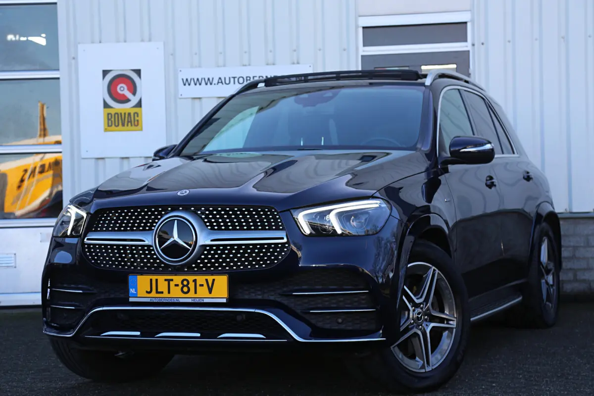 350 e PHEV Plug in 4MATIC AMG*Perfect MB Onderh.*BTW*1ste Eig*Luchtvering/Pano/ACC/360/Stoelverw./Stoelkoeling/MBUX/LED/Elek. Klep/Standkachel/Dodehoek/Rijstrook/Apple Carplay-Android/VOL*