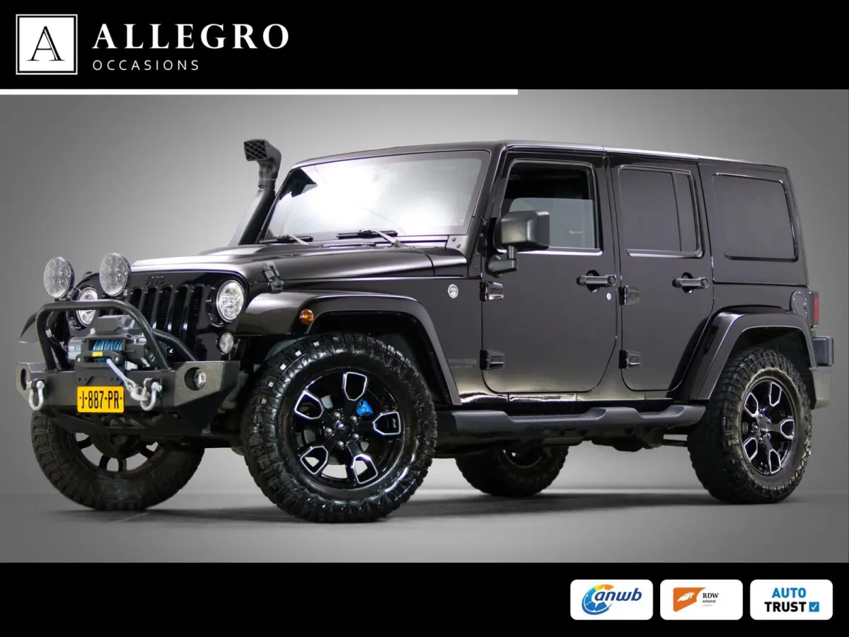 3.6 Rubicon JK Edition (HARDTOP CABRIO, OFF-ROAD BANDEN, LIER, VISION-Q KOPLAMPEN, LEDER, STOELVERWARMING)