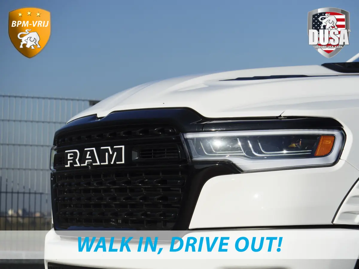 | 1500 | Limited | 3.0L Twin-Turbo I6 | High Output | Passenger Display | 14,4 Touch Screen | Harman Kardon | RAMBOX Getoonde accessoires zijn verkrijgbaar tegen meerprijs