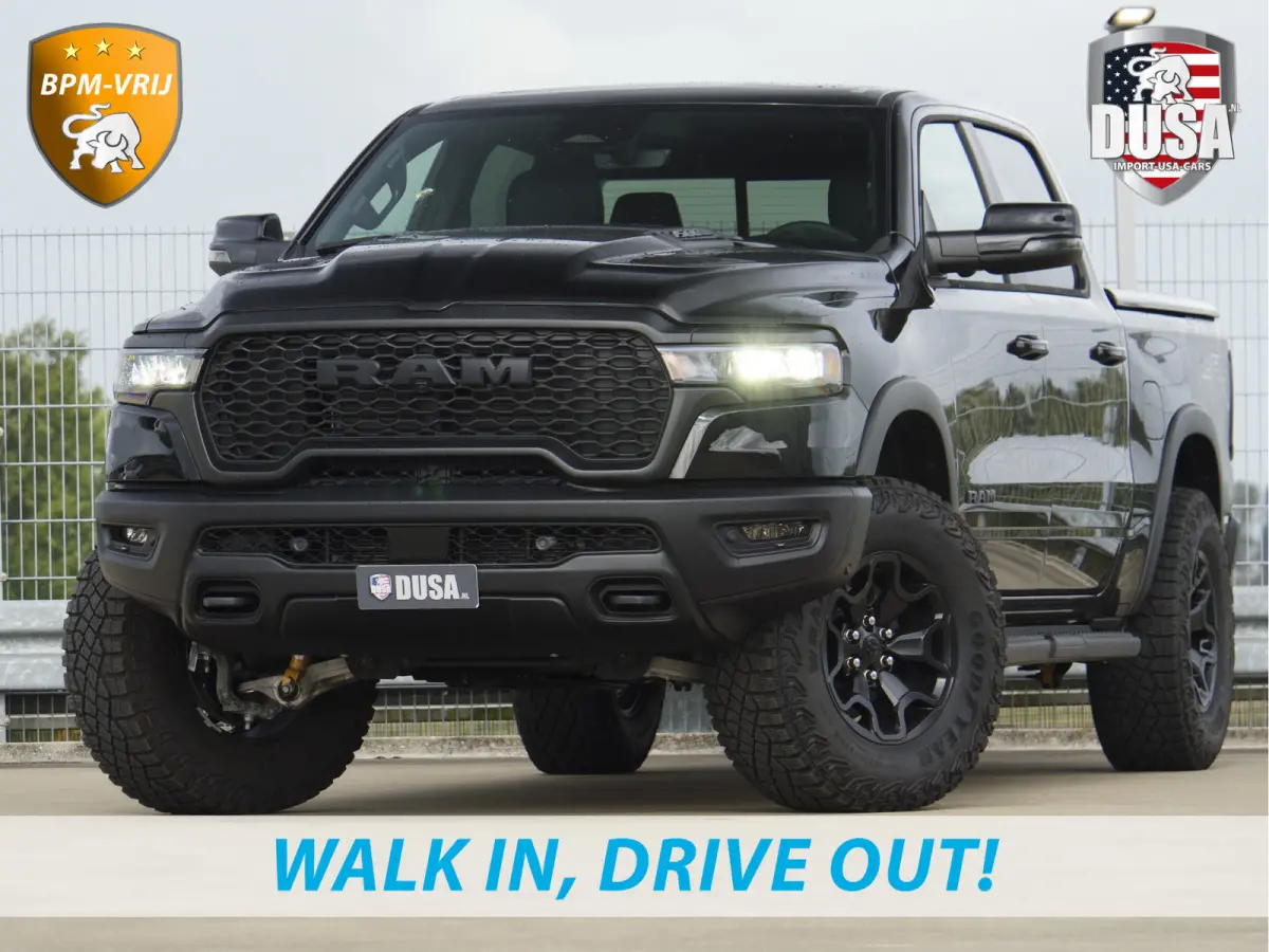 | 1500 | Rebel | Night | 4x4 | Crew Cab | 3.0L Twin-turbo I6 | BPM-VRIJ Pano | Harman Kardon | Leder interieur Getoonde accessoires zijn verkrijgbaar tegen meerprijs