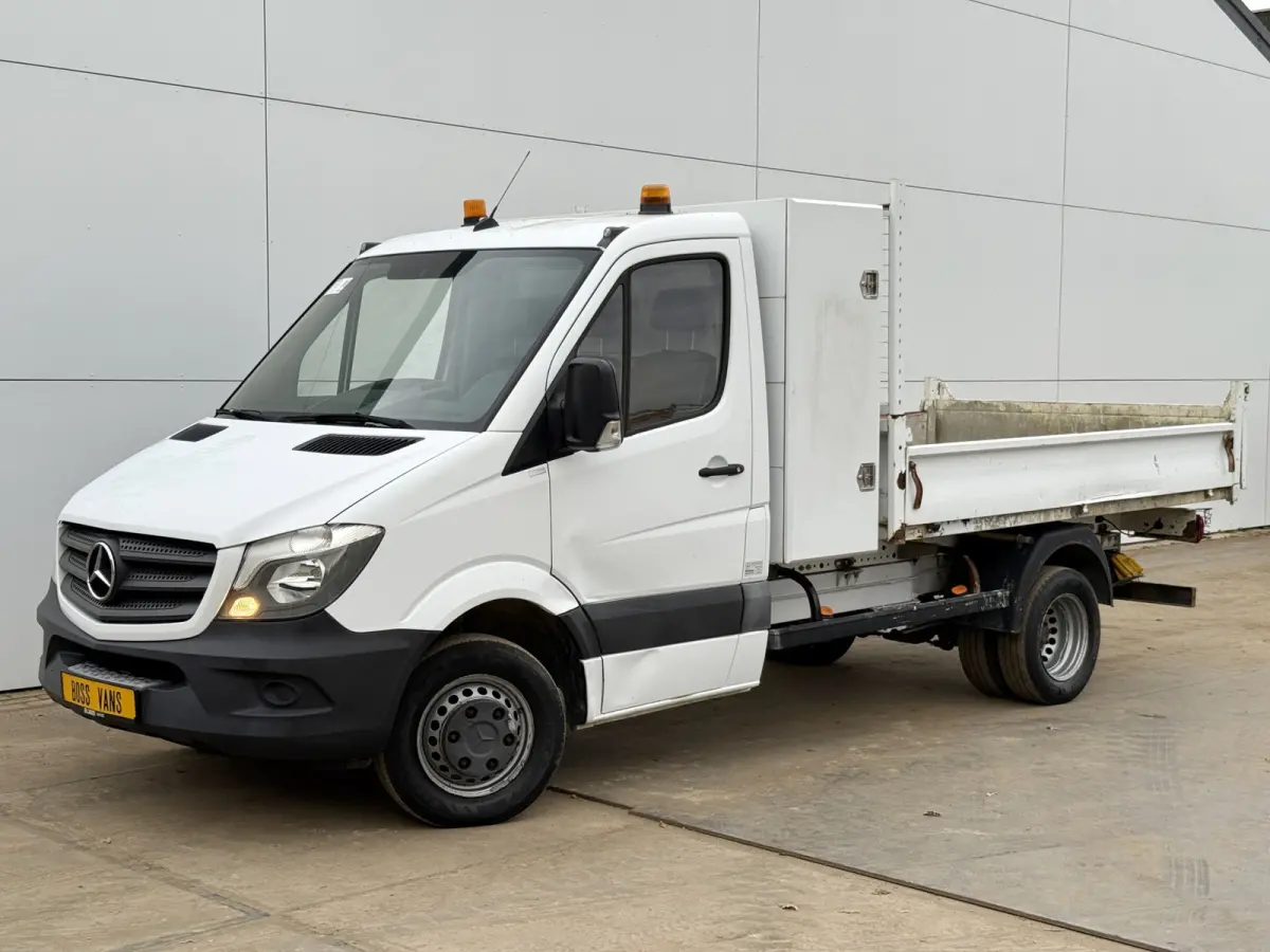 514 2.2 CDI Kipper Open Laadbak Dubbellucht Kist 3.5t Trekhaak Euro 6 Cruise Control Benne Tipper
