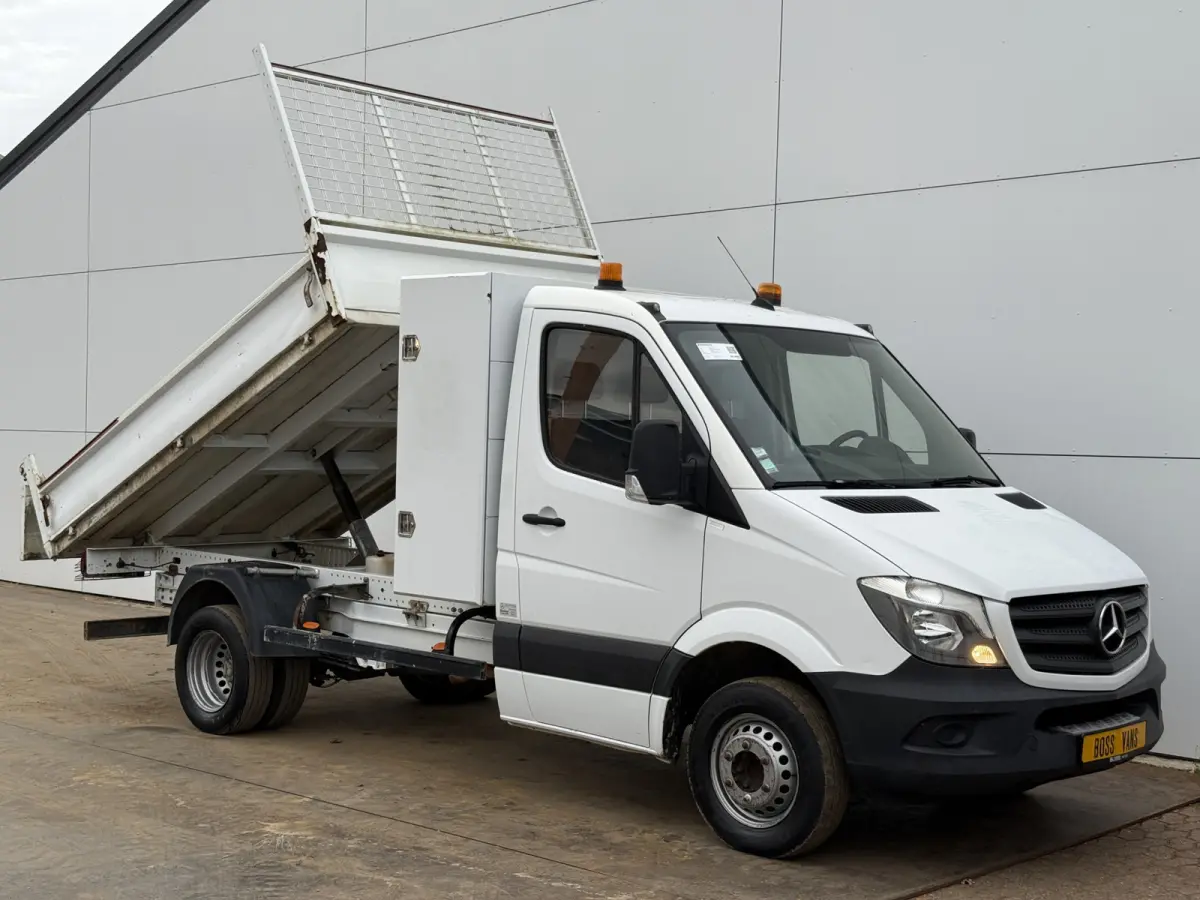 514 2.2 CDI Kipper Open Laadbak Dubbellucht Kist 3.5t Trekhaak Euro 6 Cruise Control Benne Tipper