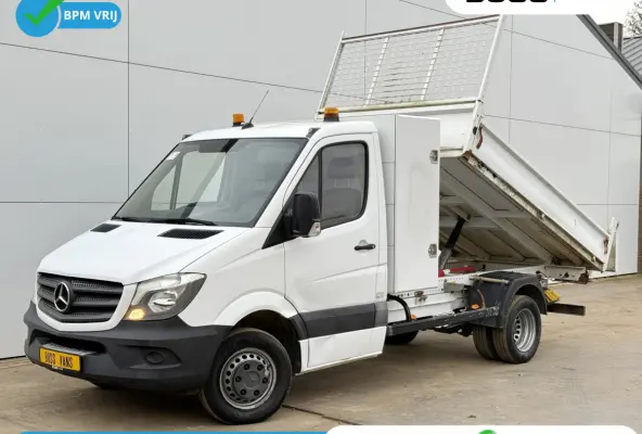 514 2.2 CDI Kipper Open Laadbak Dubbellucht Kist 3.5t Trekhaak Euro 6 Cruise Control Benne Tipper