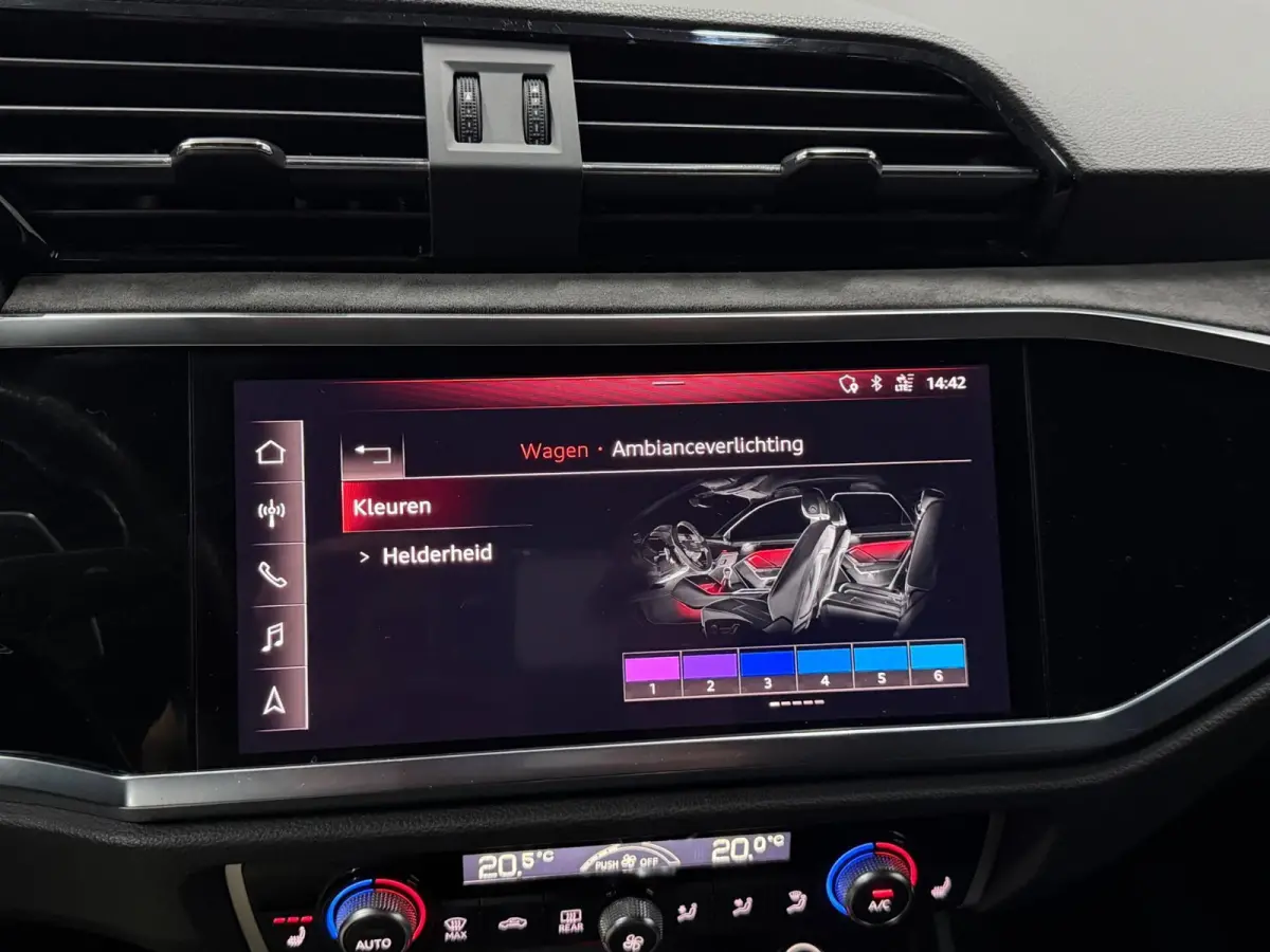 RSQ3 2.5 TFSI Quattro 400PK BTW!/MATRIX/VIRTUAL/PANO/LEER+S.VERWARMING/B&O/21"LMV/360/LINE/ACC/ECC/12 MDN GARANTIE!