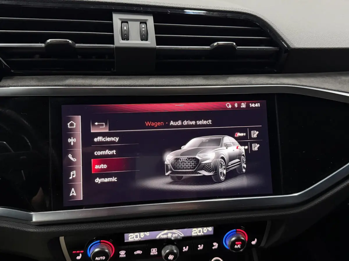 RSQ3 2.5 TFSI Quattro 400PK BTW!/MATRIX/VIRTUAL/PANO/LEER+S.VERWARMING/B&O/21"LMV/360/LINE/ACC/ECC/12 MDN GARANTIE!
