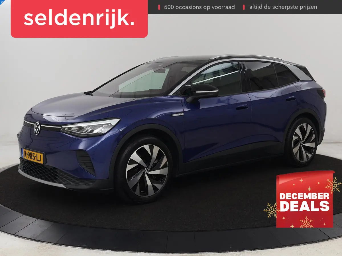 ID.4 First 77 kWh | Stoel & stuurverwarming | Camera | Carplay | Adaptive cruise | Half leder | 20'' | Navigatie | DAB | Sfeerverlichting