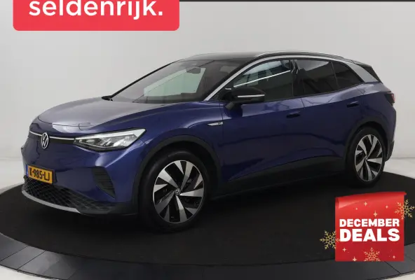 ID.4 First 77 kWh | Stoel & stuurverwarming | Camera | Carplay | Adaptive cruise | Half leder | 20'' | Navigatie | DAB | Sfeerverlichting
