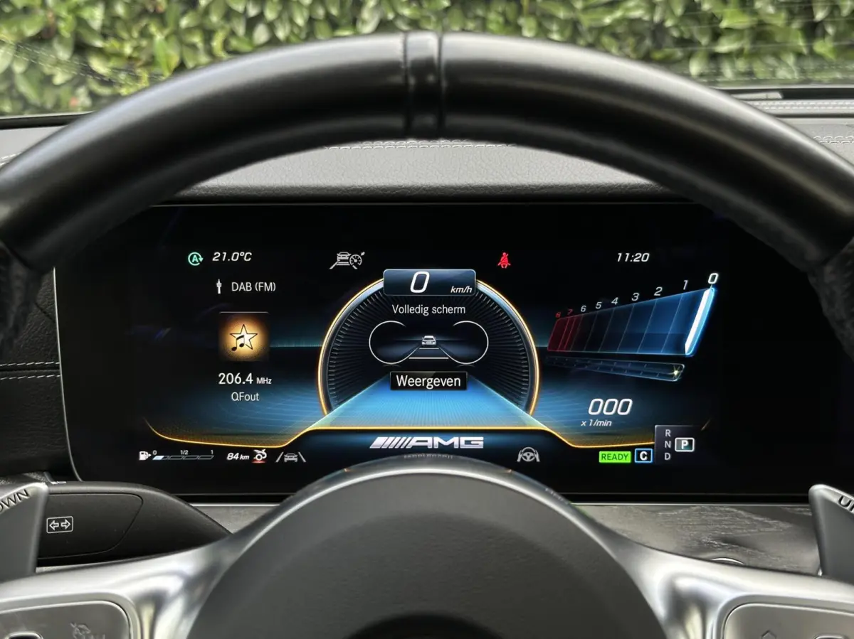 AMG 43 4MATIC+, PANO, BURMESTER, DODEHOEK, LEDER/ALCANTARA, SPORTUITLAAT, STOELVERWARMING/VENTILATIE, LICHTMETAAL 20"