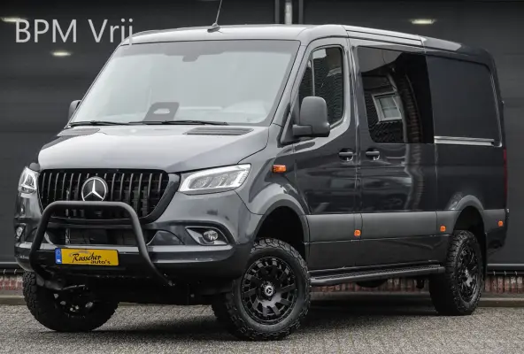 4x4 319Cdi 190Pk 9G-tronic | L2H1 | Dubbele Cabine | 2x Schuifdeur | 4WD | AWD | Bullbar | Treeplanken | 18'' All Terrain | Tenoriet Grijs