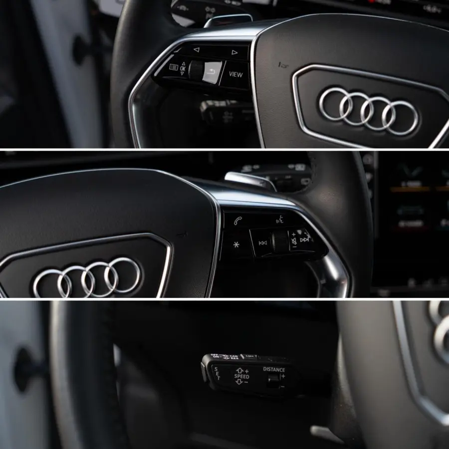 55 Quattro 95 kWh|Advanced S-Line|1ste Eig|Trekhaak|Luchtvering|Virtual|Adaptive Cruise control|360° Camera|Dealer Onderhouden
