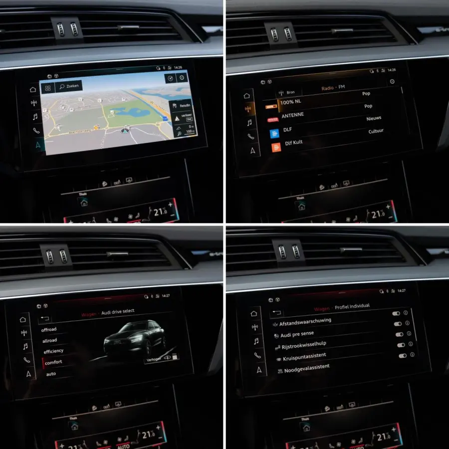 55 Quattro 95 kWh|Advanced S-Line|1ste Eig|Trekhaak|Luchtvering|Virtual|Adaptive Cruise control|360° Camera|Dealer Onderhouden