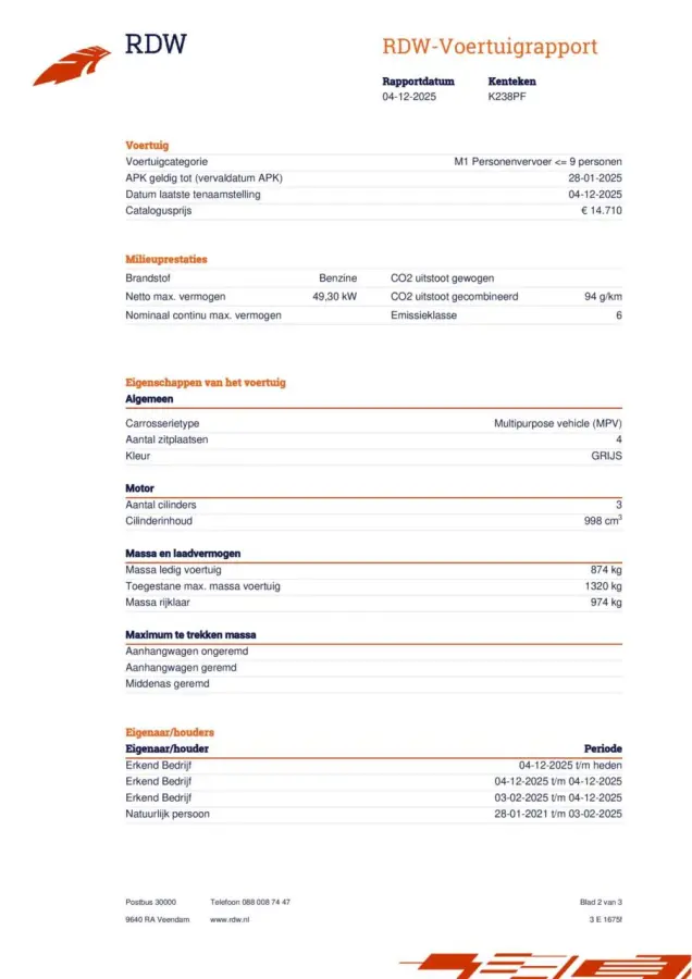 1.0 DPi ComfortLine | NAP | Elec. Pakket | Airco | Bluetooth | bediening op stuur | Dealerstaat |