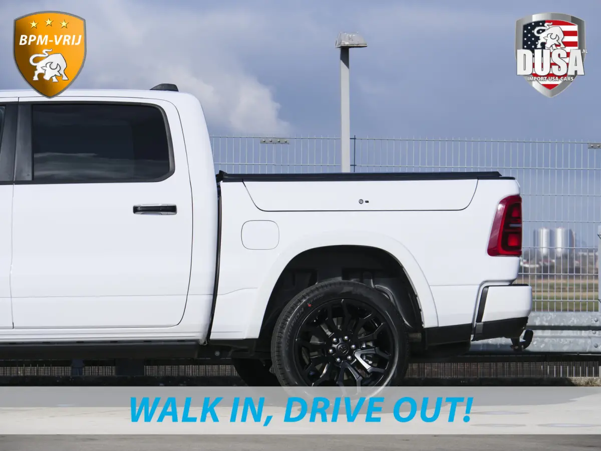 | 1500 | Limited | Night | 3.0L Twin-Turbo I6 | High Output | BPM-VRIJ Massage stoelen | Harman Kardon | Passenger Display | RAMBOX Getoonde accessoires zijn verkrijgbaar tegen meerprijs