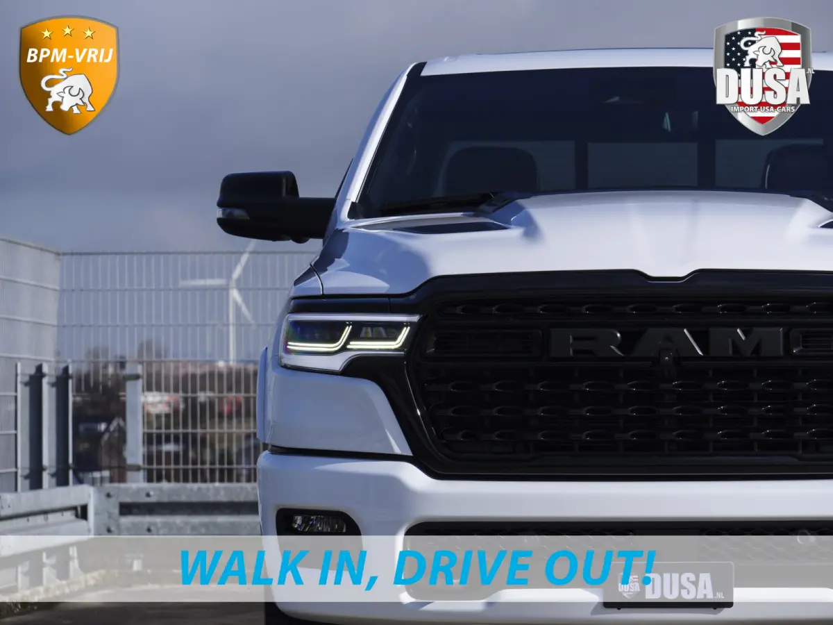 | 1500 | Limited | Night | 3.0L Twin-Turbo I6 | High Output | BPM-VRIJ Massage stoelen | Harman Kardon | Passenger Display | RAMBOX Getoonde accessoires zijn verkrijgbaar tegen meerprijs
