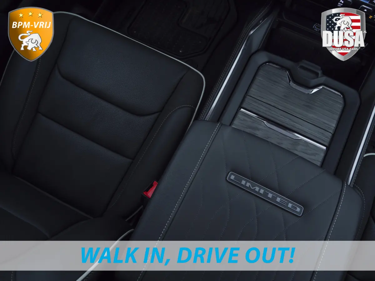 | 1500 | Limited | Night | 3.0L Twin-Turbo I6 | High Output | BPM-VRIJ Massage stoelen | Harman Kardon | Passenger Display | RAMBOX Getoonde accessoires zijn verkrijgbaar tegen meerprijs
