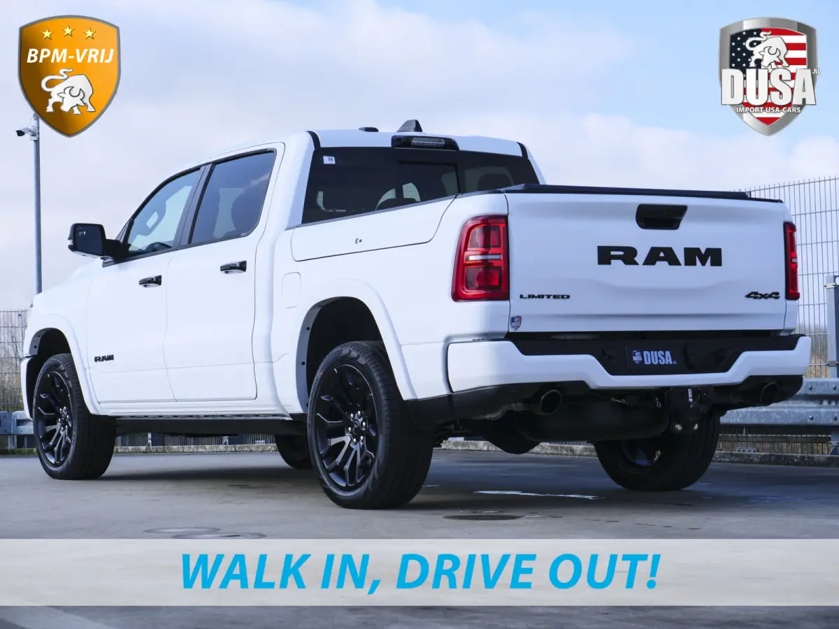 | 1500 | Limited | Night | 3.0L Twin-Turbo I6 | High Output | BPM-VRIJ Massage stoelen | Harman Kardon | Passenger Display | RAMBOX Getoonde accessoires zijn verkrijgbaar tegen meerprijs