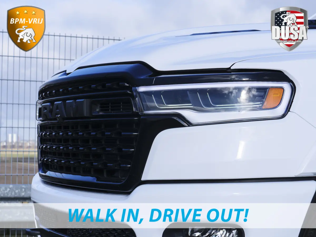 | 1500 | Limited | Night | 3.0L Twin-Turbo I6 | High Output | BPM-VRIJ Massage stoelen | Harman Kardon | Passenger Display | RAMBOX Getoonde accessoires zijn verkrijgbaar tegen meerprijs
