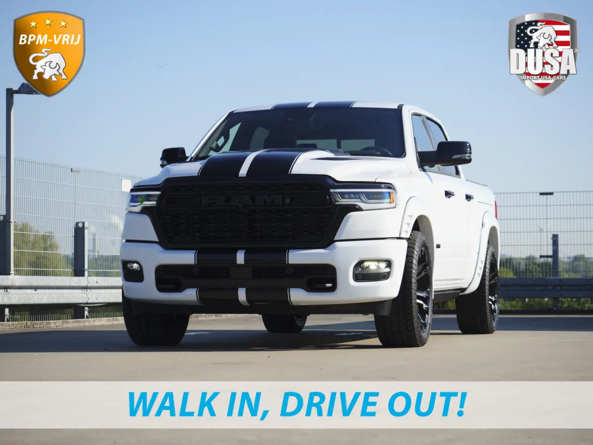 | 1500 | Limited | 3.0L Twin-Turbo I6 | High Output | BPM-VRIJ Passenger Display | 14,4 Touch Screen | RAMBOX Getoonde accessoires zijn verkrijgbaar tegen meerprijs