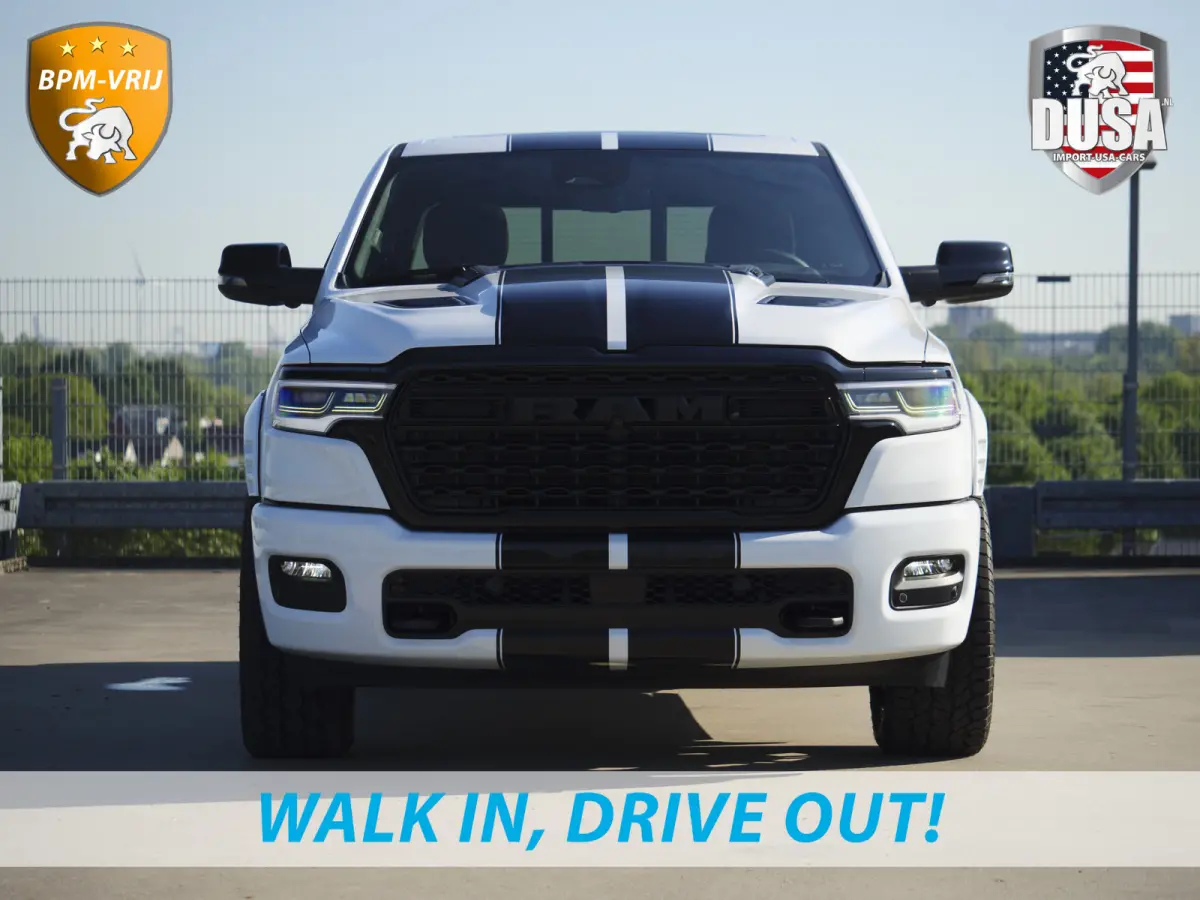 | 1500 | Limited | 3.0L Twin-Turbo I6 | High Output | BPM-VRIJ Passenger Display | 14,4 Touch Screen | RAMBOX Getoonde accessoires zijn verkrijgbaar tegen meerprijs