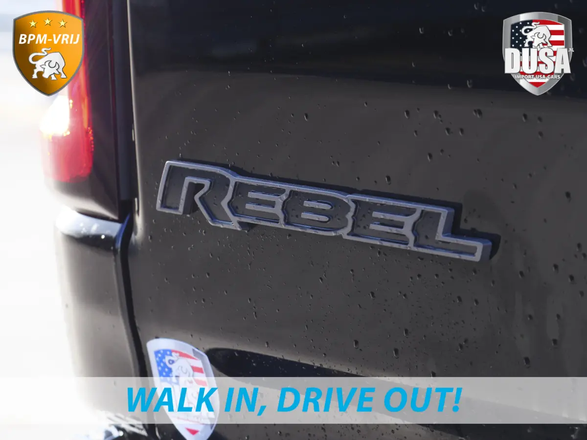 | 1500 | Rebel | Premium | 4x4 | Crew Cab | 3.0L Twin-turbo I6 | BPM-VRIJ 10,2 inch Passenger Screen | Harman Kardon | Getoonde accessoires zijn verkrijgbaar tegen meerprijs