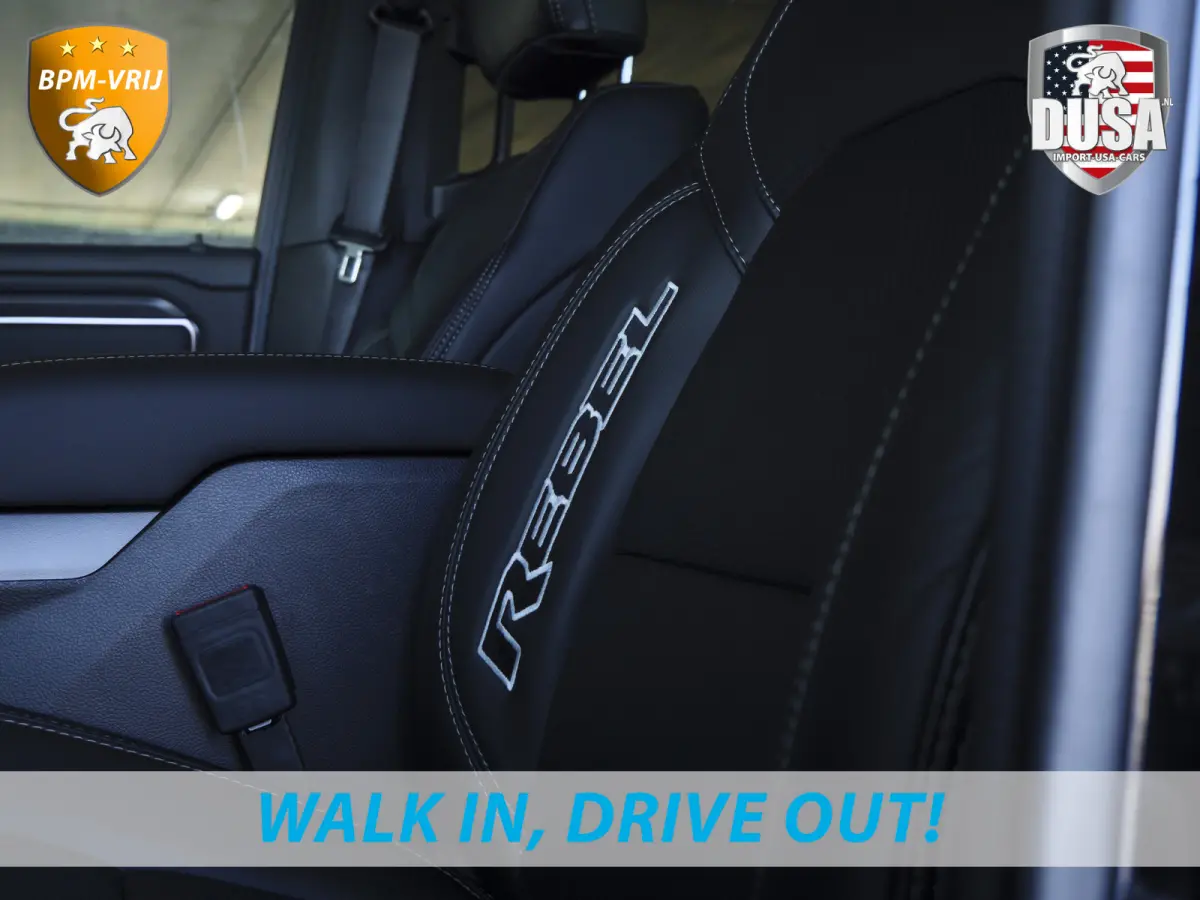 | 1500 | Rebel | Premium | 4x4 | Crew Cab | 3.0L Twin-turbo I6 | BPM-VRIJ 10,2 inch Passenger Screen | Harman Kardon | Getoonde accessoires zijn verkrijgbaar tegen meerprijs