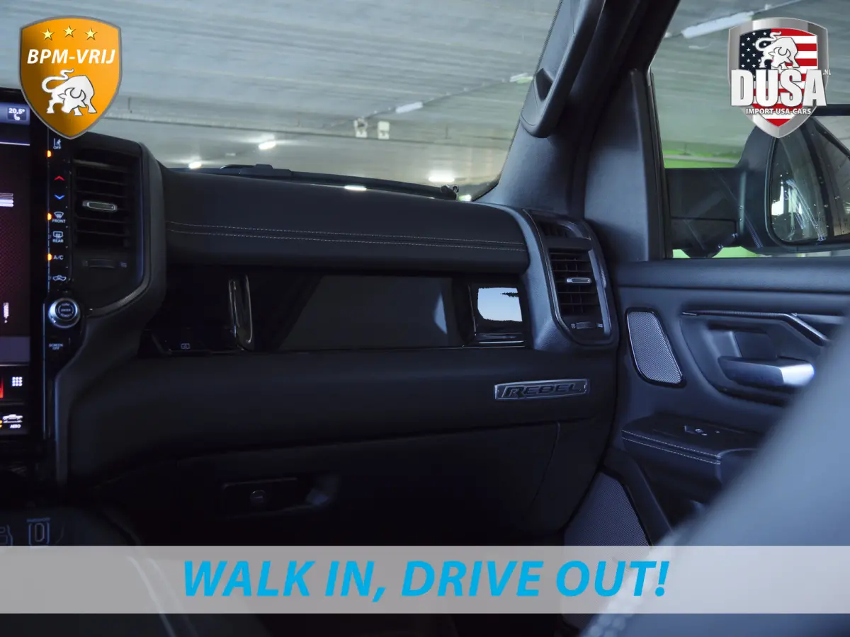 | 1500 | Rebel | Premium | 4x4 | Crew Cab | 3.0L Twin-turbo I6 | BPM-VRIJ 10,2 inch Passenger Screen | Harman Kardon | Getoonde accessoires zijn verkrijgbaar tegen meerprijs