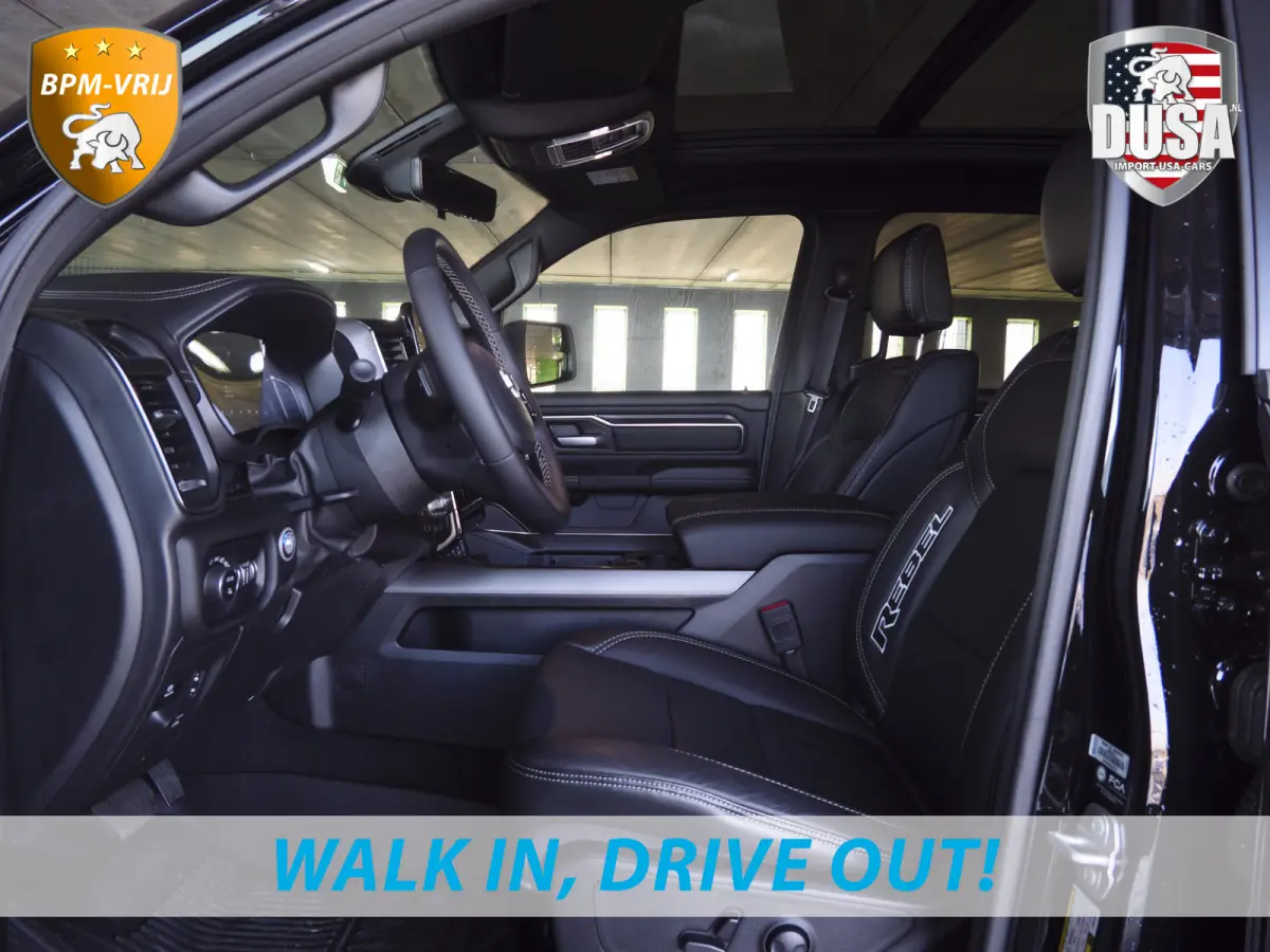 | 1500 | Rebel | Premium | 4x4 | Crew Cab | 3.0L Twin-turbo I6 | BPM-VRIJ 10,2 inch Passenger Screen | Harman Kardon | Getoonde accessoires zijn verkrijgbaar tegen meerprijs