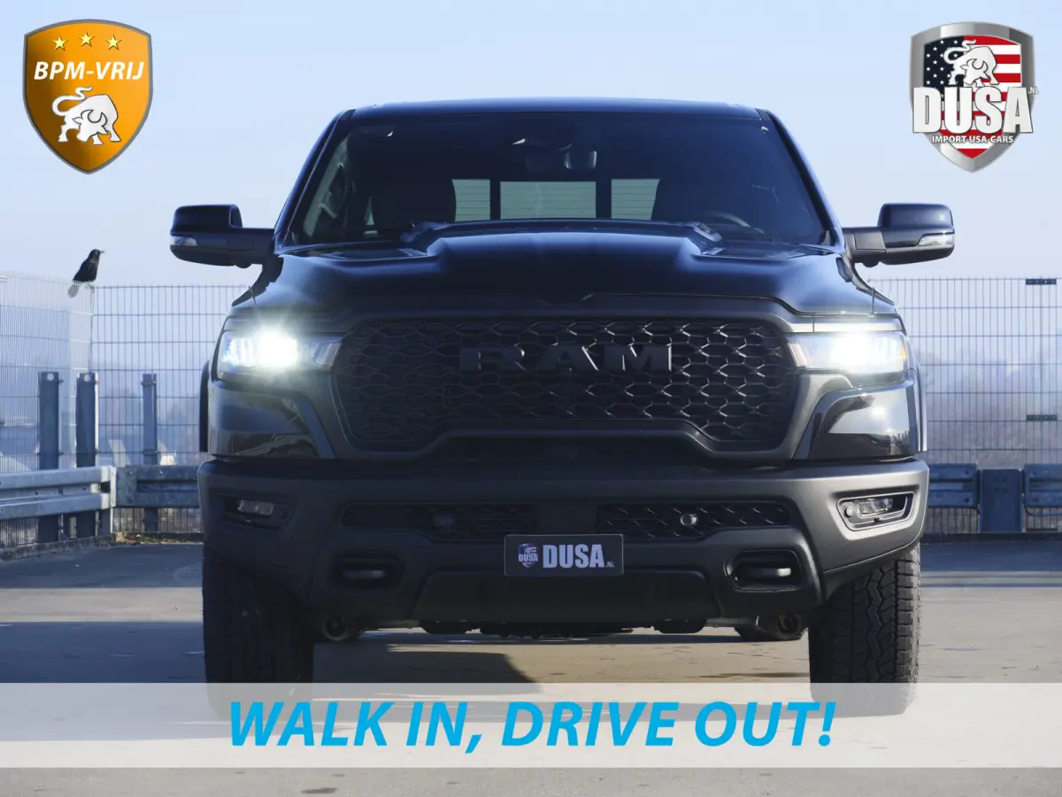 | 1500 | Rebel | Premium | 4x4 | Crew Cab | 3.0L Twin-turbo I6 | BPM-VRIJ 10,2 inch Passenger Screen | Harman Kardon | Getoonde accessoires zijn verkrijgbaar tegen meerprijs