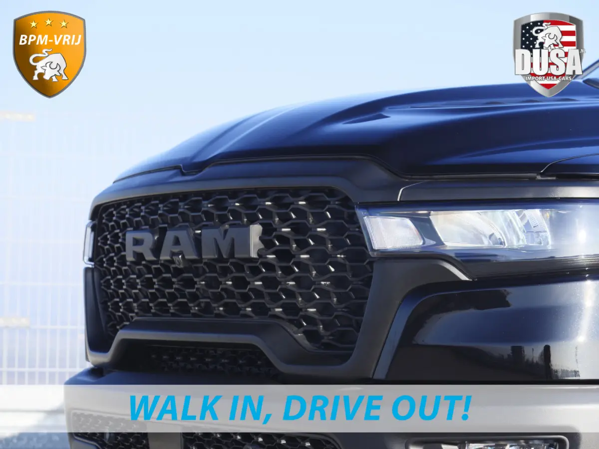 | 1500 | Rebel | Premium | 4x4 | Crew Cab | 3.0L Twin-turbo I6 | BPM-VRIJ 10,2 inch Passenger Screen | Harman Kardon | Getoonde accessoires zijn verkrijgbaar tegen meerprijs