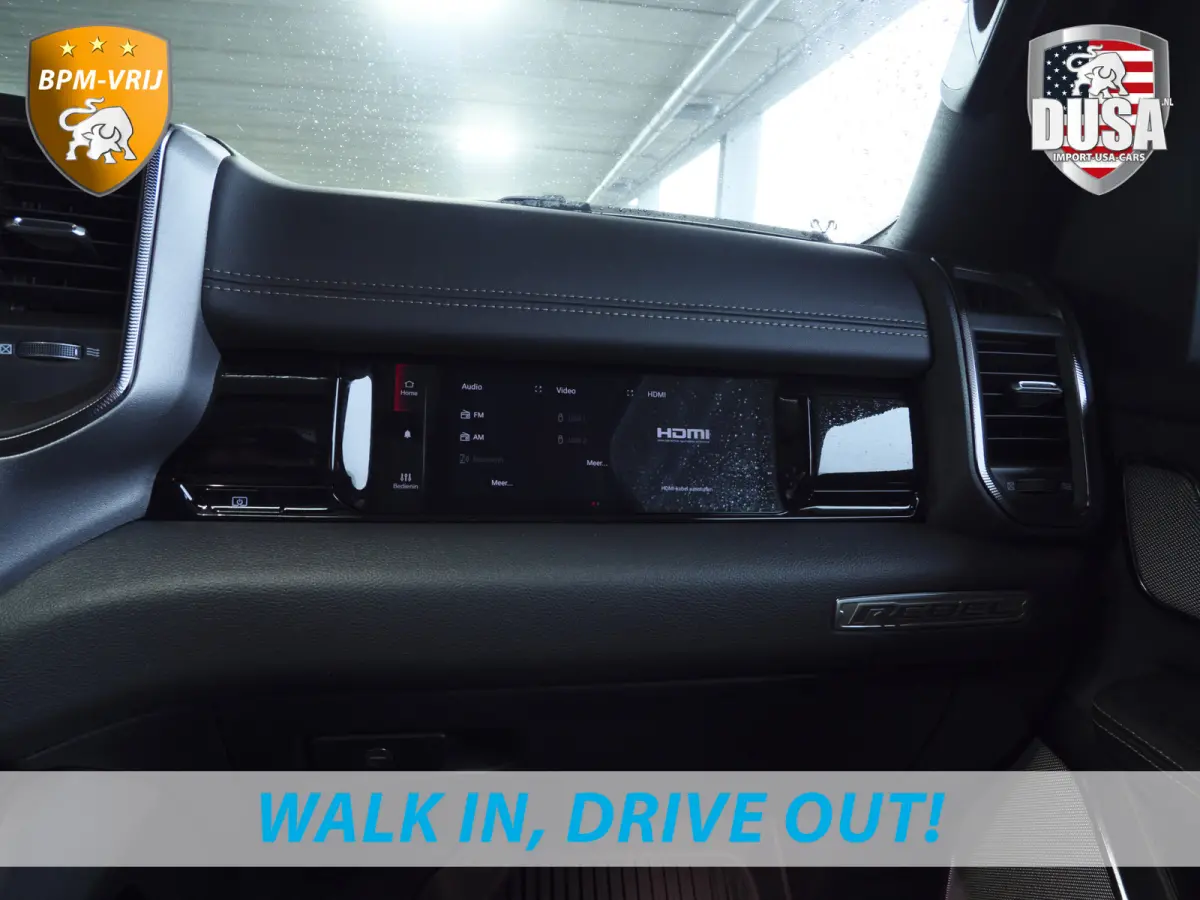 | 1500 | Rebel | Premium | 4x4 | Crew Cab | 3.0L Twin-turbo I6 | BPM-VRIJ 14,4 inch Touchscreen | Panorama | Harman Kardon | Getoonde accessoires zijn verkrijgbaar tegen meerprijs